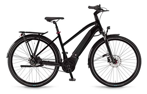 Elektrofahrräder : Winora Sinus iR8f Bosch Elektro Fahrrad 2021 (28" Damen Trapez 52cm, Onyxschwarz (Damen))