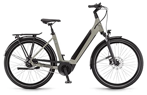 Elektrofahrräder : Winora Sinus N5 Eco RT 500Wh Bosch Elektro Trekking Bike 2022 (27.5" Tiefeinsteiger 50cm, Sagegrey Matte (Tiefeinsteiger))