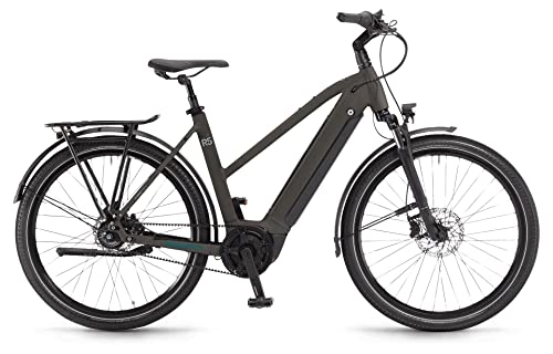 Elektrofahrräder : Winora Sinus R5f 625Wh Bosch Elektro Trekking Bike 2022 (27.5" Damen Trapez 44cm, Peat Matte (Damen))