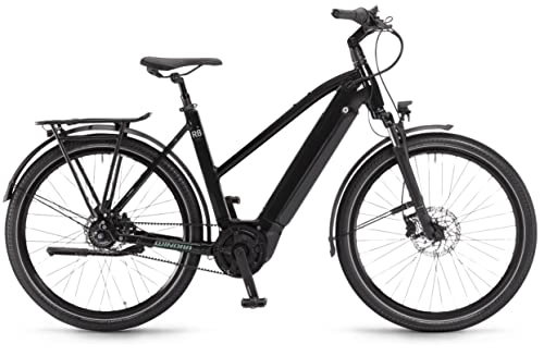Elektrofahrräder : Winora Sinus R8 Bosch Elektro Fahrrad 2022 (27.5" Damen Trapez 48cm, Onyx Black (Damen))
