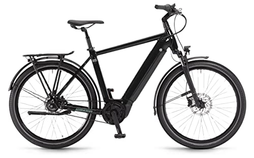 Elektrofahrräder : Winora Sinus R8f 625Wh Bosch Elektro Fahrrad 2022 (27.5" Herren Diamant 52cm, Onyx Black (Herren))