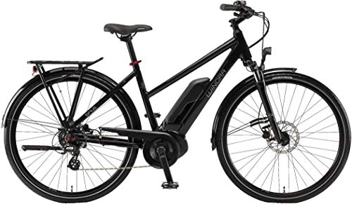 Elektrofahrräder : Winora Sinus Tria 7eco 400Wh Bosch Elektro Fahrrad 2018 (28" Damen Trapez 48cm, Schwarz Damen)