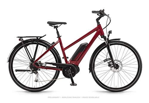Elektrofahrräder : Winora Sinus Tria 9 500Wh Bosch Elektro Fahrrad 2020 (28" Damen Trapez 52cm, Lasurrot)