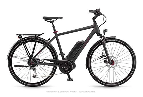 Elektrofahrräder : Winora Sinus Tria 9 Bosch Elektro Fahrrad 2019 (28" Herren Diamant 52cm, Schwarz matt Herren)