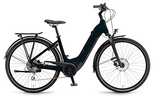 Elektrofahrräder : Winora Tria 8 400Wh Bosch Elektro Trekking Bike 2022 (28" Wave 46cm, Deepsea)