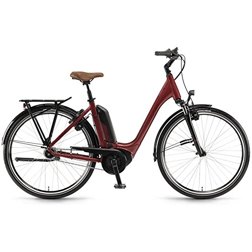 Elektrofahrräder : Winora Tria N7 400 Pedelec E-Bike Trekking Fahrrad rot 2019: Größe: 54cm