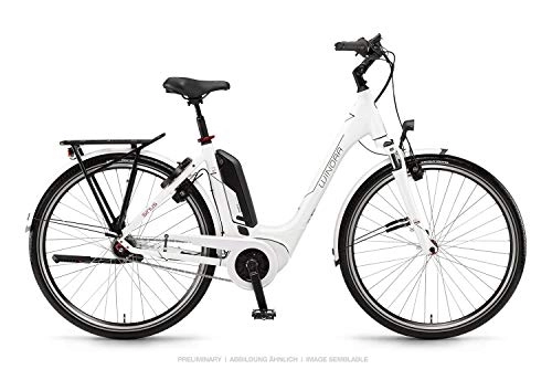 Elektrofahrräder : Winora Tria N7 Bosch Elektro Fahrrad 2021 (28" Einrohr 46cm, Weiß)