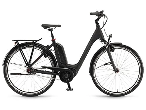 Elektrofahrräder : Winora Tria N8 Bosch Elektro Fahrrad 2021 (28" Einrohr 46cm, Schwarz matt)