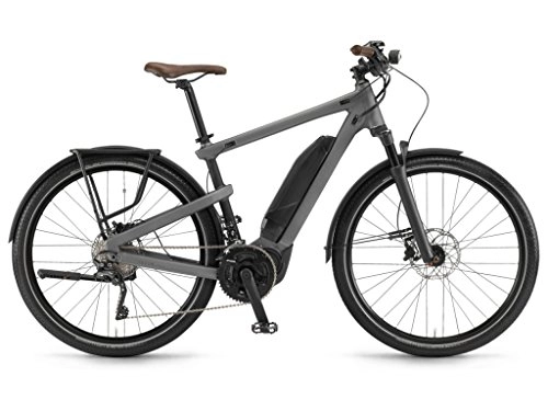 Elektrofahrräder : Winora Yakun 500 Pedelec E-Bike Trekking Fahrrad grau 2019: Größe: 48cm