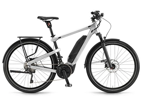 Elektrofahrräder : Winora Yakun Tour 500 Pedelec E-Bike Trekking Fahrrad silberfarben 2019: Gre: 43cm