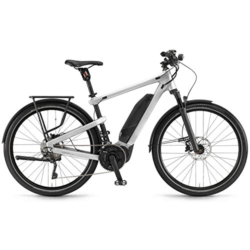 Elektrofahrräder : Winora Yakun Tour 500 Pedelec E-Bike Trekking Fahrrad silberfarben 2019: Größe: 58cm
