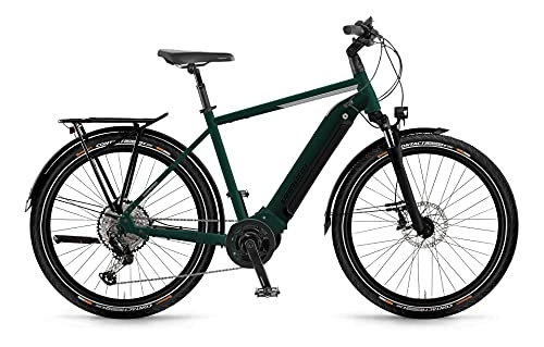 Elektrofahrräder : Winora Yucatan 10 Yamaha Elektro Fahrrad 2021 (27.5" Herren Diamant 56cm, Emerald matt (Herren))