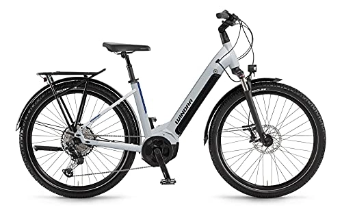 Elektrofahrräder : Winora Yucatan 12 630Wh Yamaha Elektro Fahrrad 2022 (27.5" Einrohr 46cm, Winterwhite (Einrohr))