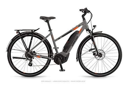 Elektrofahrräder : Winora Yucatan 8 400 Damen Pedelec E-Bike Trekking Fahrrad grau 2019: Größe: 48cm