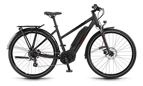 Elektrofahrräder : Winora Yucatan 8 400Wh Yamaha Elektro Fahrrad 2020 (28" Damen Trapez 48cm, Schwarz matt (Damen))
