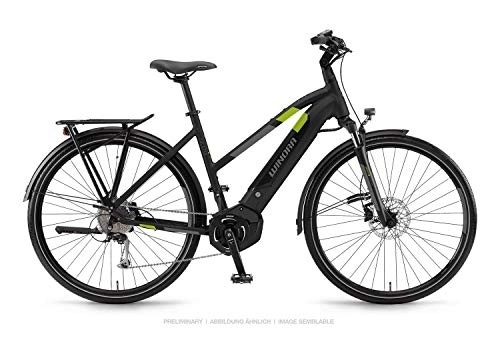 Elektrofahrräder : Winora Yucatan i9 Yamaha Elektro Fahrrad 2019 (52cm, Schwarz matt (Damen))