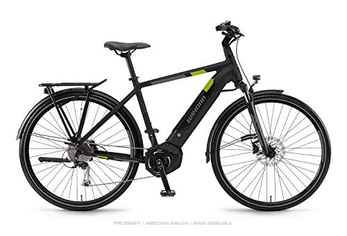 Elektrofahrräder : Winora Yucatan i9 Yamaha Elektro Fahrrad 2019 (56cm, Schwarz matt (Herren))