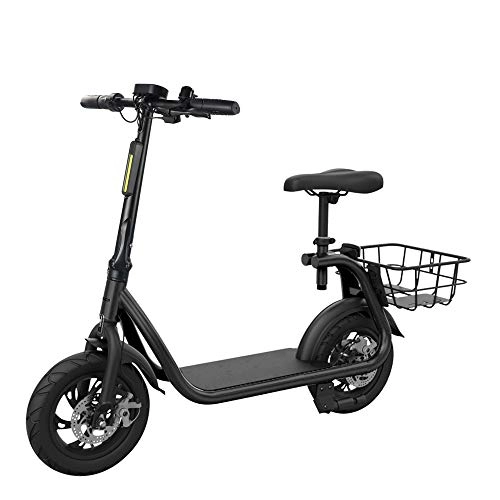Elektrofahrräder : WSBBQ 350W Faltett-Elektro-Bike-Adult Scooter Portable und Easy to Store in Caravan, Motor Home, Boot. Short Charge Lithium-Ionen-Batterie und Silent Motor eBike, Black