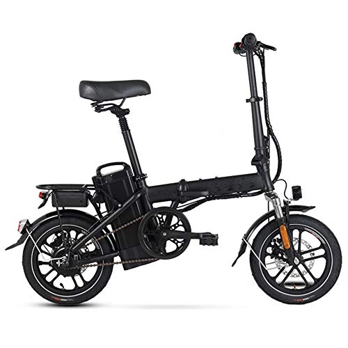 Elektrofahrräder : WSHA Zusammenklappbares Elektrofahrrad 400W Assisted Electric Bicycle mit 48V 25A herausnehmbarer Lithiumbatterie und Stoßdämpfer, für Erwachsene und Jugendliche City Commute