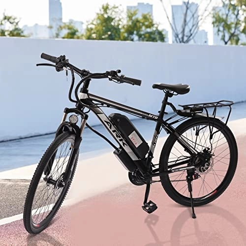 Elektrofahrräder : WSIKGHU E-Bike 26" E-Mountainbike Mit LCD-Display und Schutzblech 48V / 10AH 21-Gang Elektrofahrrad Ausdauer 20-30KM Herren und Damen(165-185CM, 130KG)