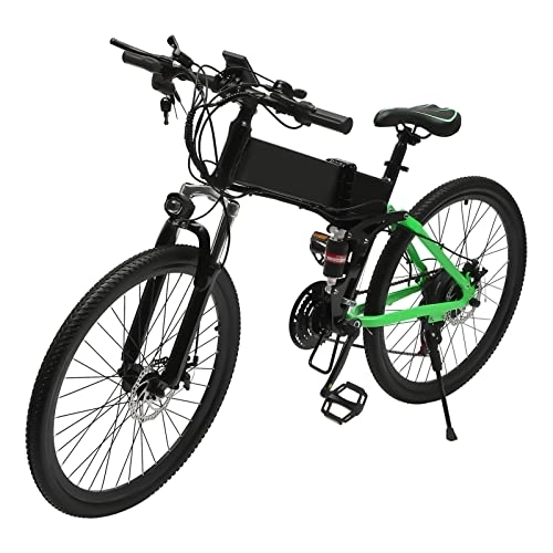 Elektrofahrräder : WUPYI2018 26 Zoll LCD Elektrofahrrad Klapprad, E Bike Mountainbike für Herren Damen, Electric Bike mit 10.8Ah Batterie, 21-Gang-Getriebesystem, Speichenmotor