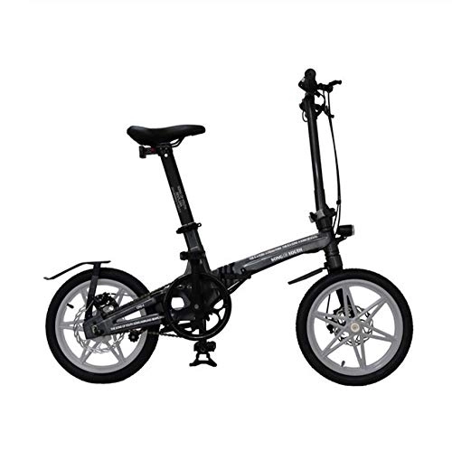 Elektrofahrräder : WXJWPZ Faltbares Elektrisches Fahrrad 16-Zoll-Aluminiumlegierung Die Das Elektrische Fahrrad Ultraleicht Und Einfach Faltet Um Das Elektrische Fahrrad Zu Tragen, A