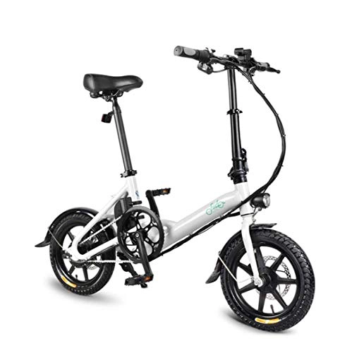 Elektrofahrräder : WXJWPZ Faltendes Elektrisches Fahrrad 250W Motor 36V 7.8AH Intelligentes Ebike Leichtes 16 Zoll-faltendes Energie-Unterstützungseletric Fahrrad, White