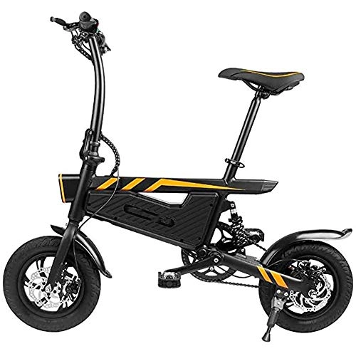 Elektrofahrräder : WXX 16 Zoll Student Faltbares Elektrofahrrad 250W 36V 6AH Tragbares Zweirädriges Unruh-Roller Erwachsenenreise Doppelscheibenbremse Elektrofahrrad