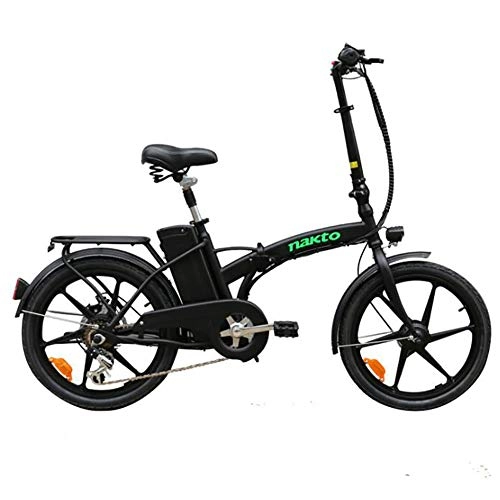 Elektrofahrräder : WXX 20Inch Aluminium-Legierung Folding Elektro-Fahrrad Smart Meter + DREI Riding Mode Lithium-Batterieleistung Mit Variabler Geschwindigkeit Batterie-Auto, Schwarz