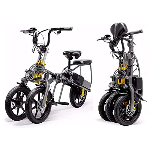 Elektrofahrräder : XCBY Urban E-Bike, Electric Scooter - Das 14-Zoll-Stadtauto mit 350 W48 V und Zwei Batterien ist für Erwachsene und Jugendliche geeignet