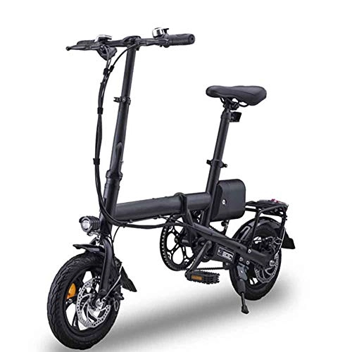 Elektrofahrräder : XFY 12 Zoll Faltbare Mini E-Bike - Elektrofahrrad 36V / 250W Motor, mit Handystnder Herausnehmbarer Akku - Schwarz