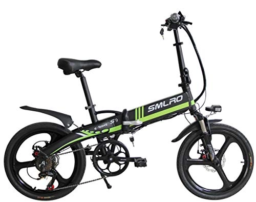 Elektrofahrräder : XHHXPY Elektrofahrrad Faltbares Elektrisches Fahrrad 20 Zoll Smart Moped Lithium Batterie Aluminium 48V350W, 03