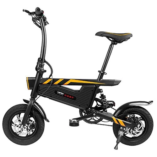 Elektrofahrräder : XUYIN Folding Electric Bike, 16 '' Mini Elektrisches Fahrrad Maximallast 120Kg Riding 45-50Km Lithium-Batterie 6Ah