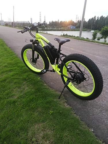 Elektrofahrräder : XXCY MX02 eBike, Fat E-Bike, 1000 W, 48 V, 17 AH (Gelb)