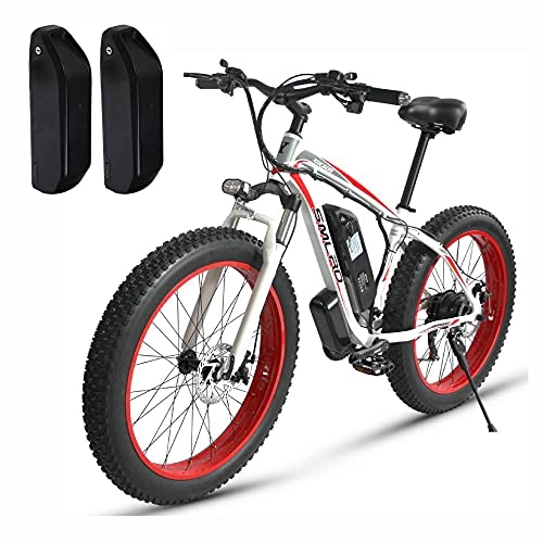 Elektrofahrräder : XXCY S02, elektrisches Fahrrad, 26 '' elektrisches Mountainbike, 1000W 15AH