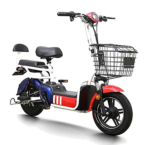 Elektrofahrräder : Y.A Elektro-Fahrrad 48V mnnliche und weibliche Roller Erwachsene Batterie Auto ltere Roller zum Mitnehmen kleine Elektro-Fahrrad-Zweirad-Fahrrad