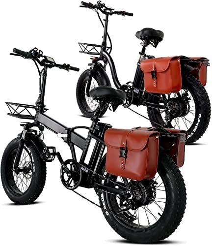 Elektrofahrräder : Y20 & GW20 (2Stk.) Klapprad E-Bike 20 Zoll, E-Fahrrad für Damen Herren mit Bürstenlosen Motor 85Nm, 48V 15Ah Lithium-Akku und Shimano 7-Gang, 4, 0 Zoll Fette Reifen, E-Bike für Paar