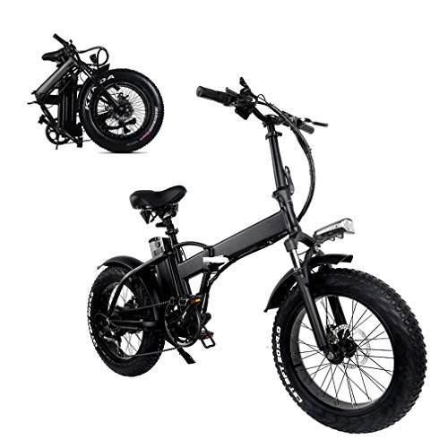 Elektrofahrräder : Ydshyth 20" E-Bike, E-Faltrad, 48V 15Ah 500Wh 5-Gang-Diebstahlalarm Smartphone-Halter Elektrische E-Bike MTB Für Herren Damen