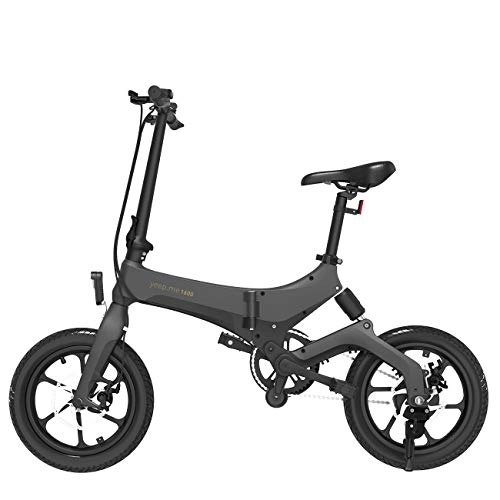 Elektrofahrräder : yeep.me 1600 Elektrofahrrad, 16 Zoll, klappbar, Citadin Compact mit Federung, bequem, für das erste Fahrrad