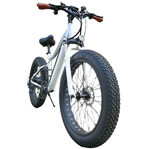 Elektrofahrräder : Ylight 26Inch Elektrisches Mountainbike 36 V / 250 W / 13 A. Fettes E-Bike Schneereifen Elektrofahrrad Strand Schnee E-Bike