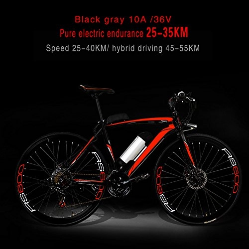 Elektrofahrräder : Yoli 21Geschwindigkeiten, Lithium-Akku Mountain E Bike, 700CC Bike, 66cm Rad Gre