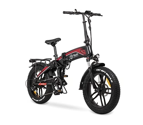 Elektrofahrräder : YOUIN NO BULLSHIT TECHNOLOGY Unisex-Erwachsene Bk1400r Elektrofahrrad, rot