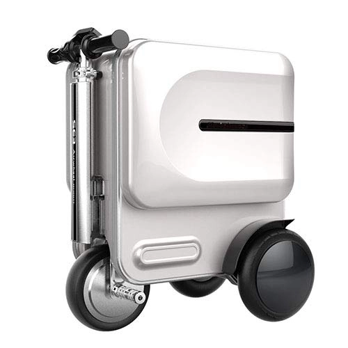 Elektrofahrräder : YTBLF Faltbares Gepäck-Elektroauto, fahrbares Gepäck, USB-Aufladen, geeignet für die längste Strecke des Flughafens 20 km
