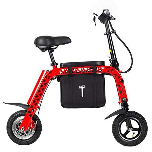 Elektrofahrräder : YYD Mini klappbares Elektrofahrrad - Multifunktionsreise, Eltern-Kind-Mini-Elektroauto Kleines Batterieauto, Red