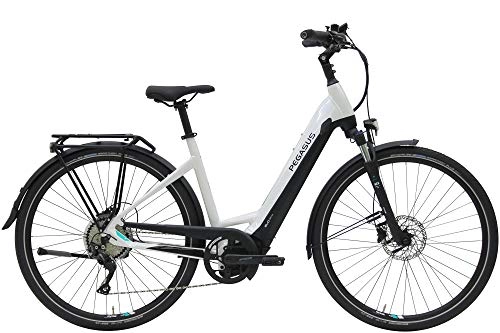 Elektrofahrräder : ZEG Pegasus Premio Evo 10 Lite Damen Wave E-Bike 2020, Rahmenhöhe:50 cm, Farbe:weiß, Kapazität Akku:625 Wh