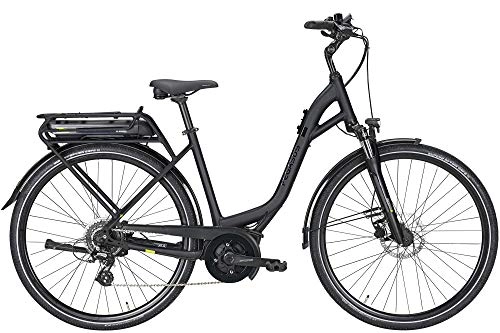 Elektrofahrräder : ZEG Pegasus Solero E8 Plus Damen Wave E-Bike Pedelec 400Wh 2020, Farbe:schwarz, Rahmenhöhe:45 cm, Kapazität Akku:400 Wh