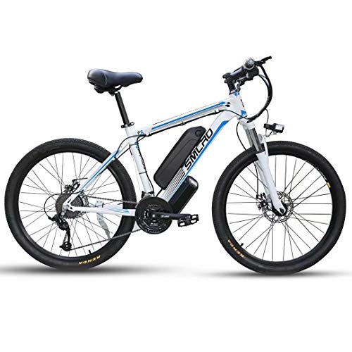 Elektrofahrräder : ZH 26 Zoll Elektrofahrräd Mountainbike mit 500W / 1000W Motor, City E-Bike für Erwachsene mit 48V13AH Abnehmbarer Lithium Akku, Elektrische Fahrräder für Männer Frauen(Mit Kotflügel und Heckrahmen)