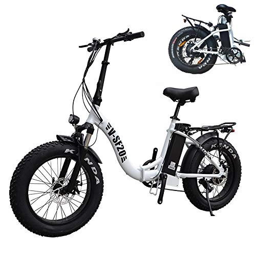 Elektrofahrräder : ZHAOSHOP Schnee E-Bike 4.0 Fette Reifen Falten elektrische Mountainbike mit 7-Gang Shimano Nabenschaltung für Damen & Herren elektrofahrrad