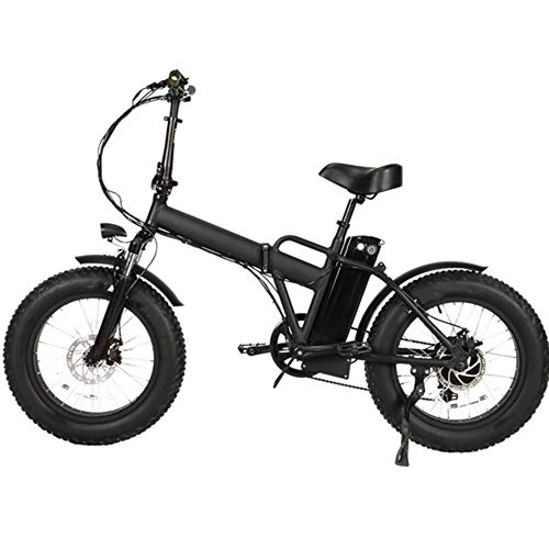 Elektrofahrräder : ZHaoZC Elektrofahrrad, 48V11H Lithiumbatterie, erwachsenes zusammenklappbares 500W elektrisches Mountainbike-Schneemobil, Fahrleistung 60km, 30km / h, einstellbare 7-Gang-Fahrleistung