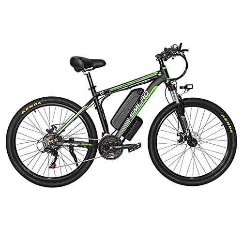 Elektrofahrräder : ZISITA Elektrofahrrad Herren E-BikeAbnehmbarer 48V / 10Ah-Lithium-Ionen-Batterie-Mountainbike / Pendel Ebike, Grün
